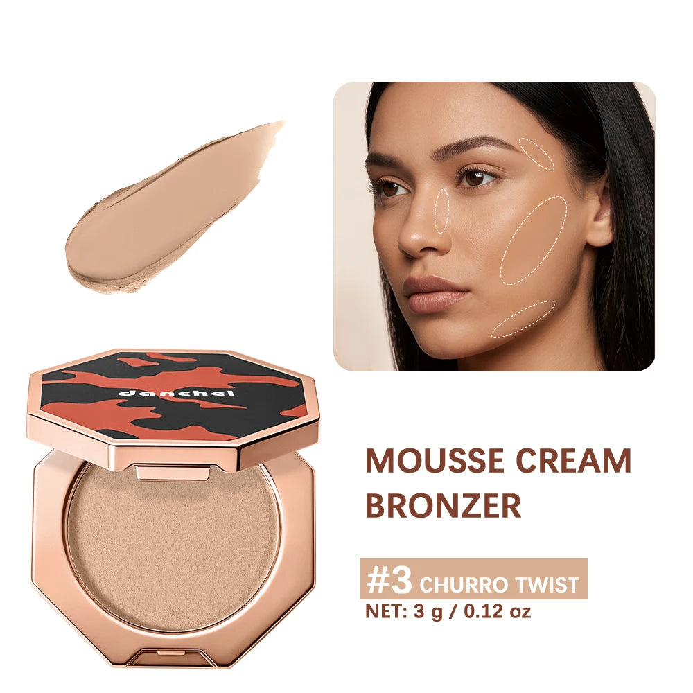 Cream Mousse Bronzer Matte Face Contour Sculpting Makeup - 21
