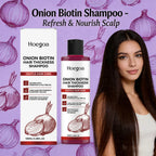 Onion Biotin Shampoo Hair Thickening Wash for Volume and Scalp Care