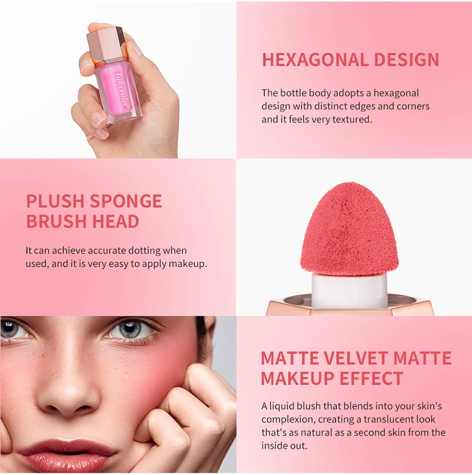Liquid Blush Face Cheek Tint Long Lasting Matte Makeup - 8