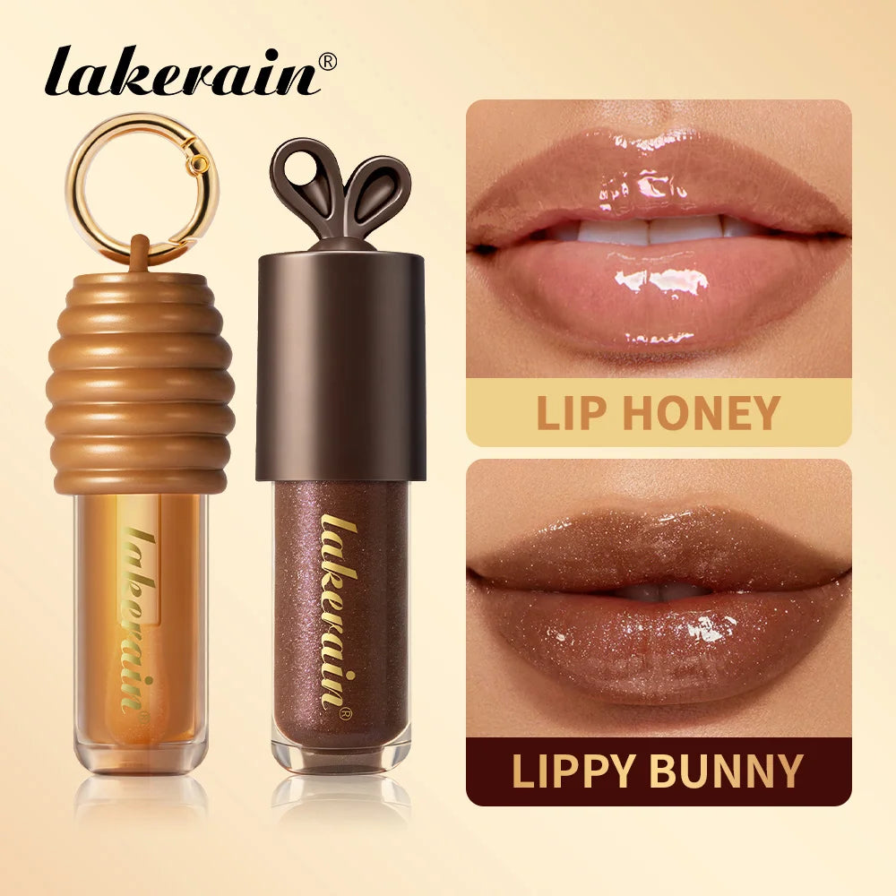Honey Chocolate Lip Glaze and Moisturizing Lip Gloss Set - 1