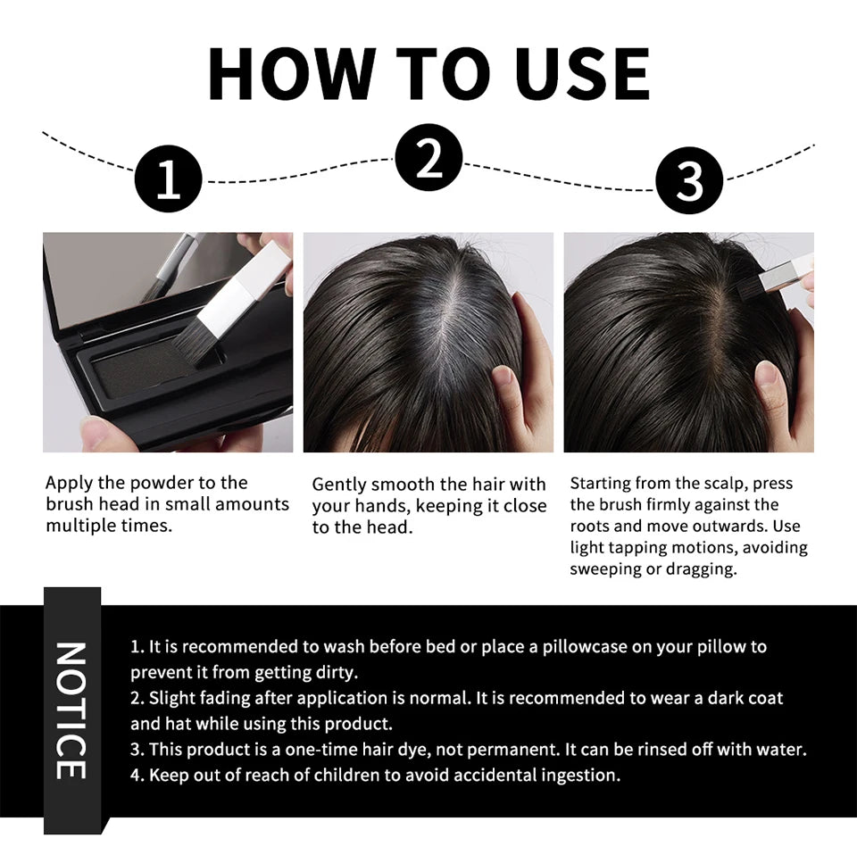 Hair Root Cover Up Powder and Hairline Shadow Concealer