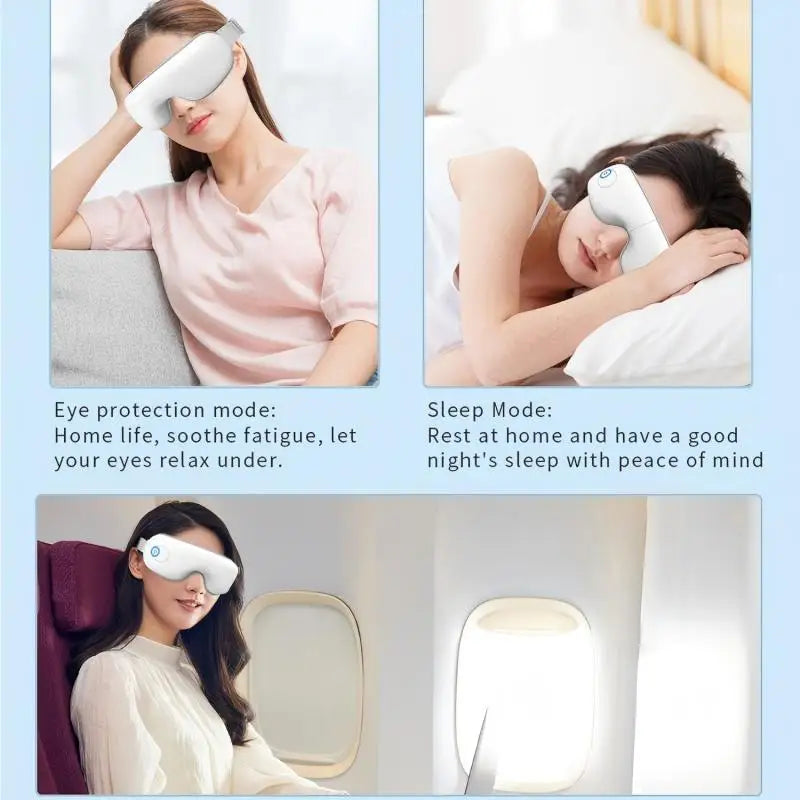 Eye Massager with Heat and Vibration Rechargeable Eye Relaxation Mask - 15