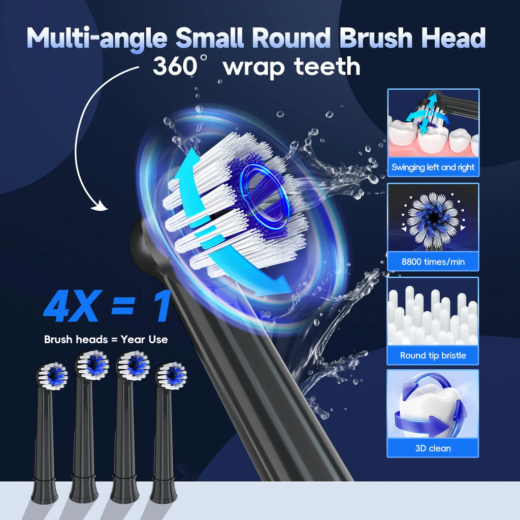 3 in 1 Oral Care Kit Water Flosser and Electric Toothbrush Set