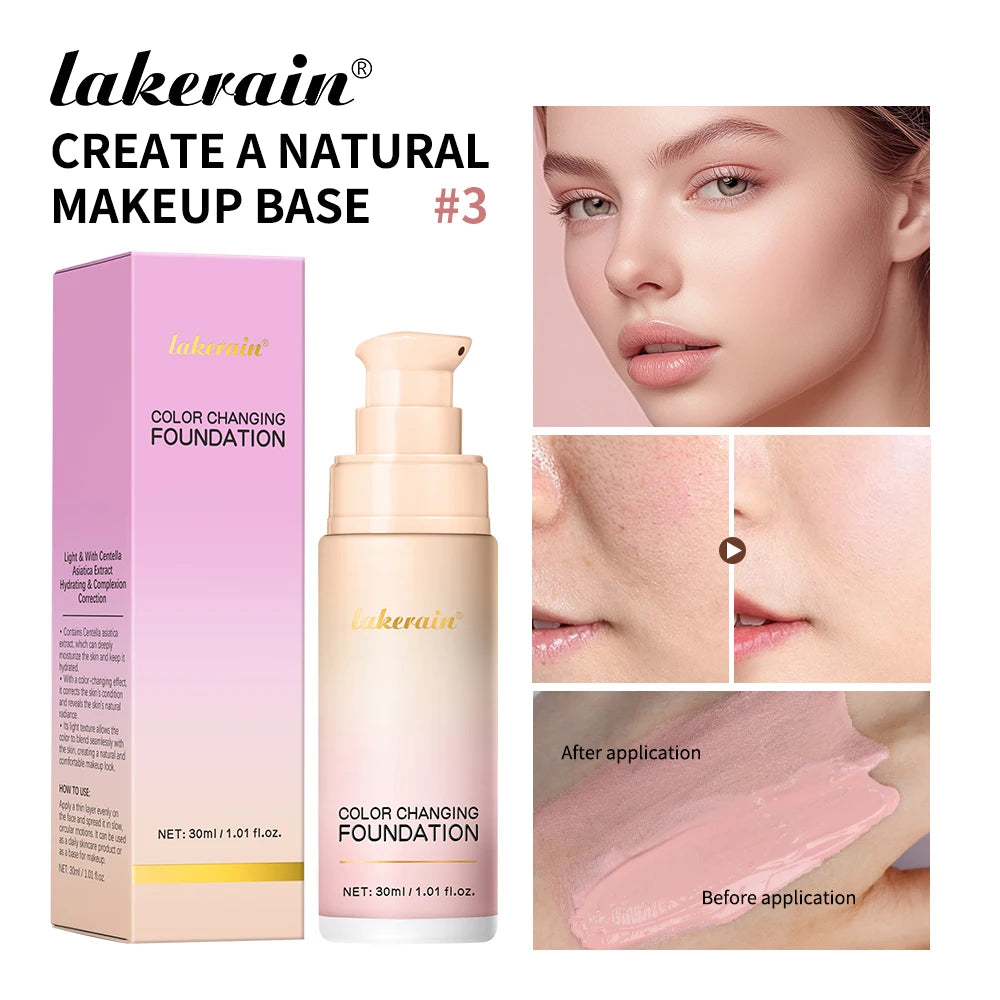 Color Changing Foundation Liquid Makeup Base Face Primer