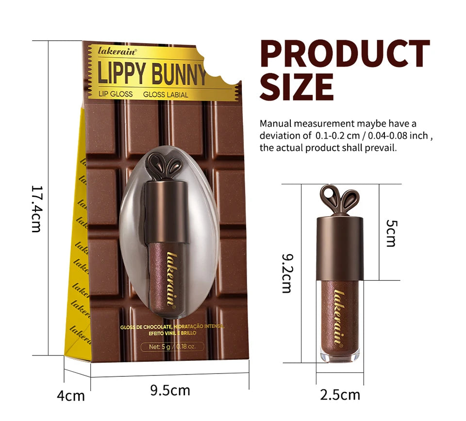 Honey Chocolate Lip Glaze and Moisturizing Lip Gloss Set