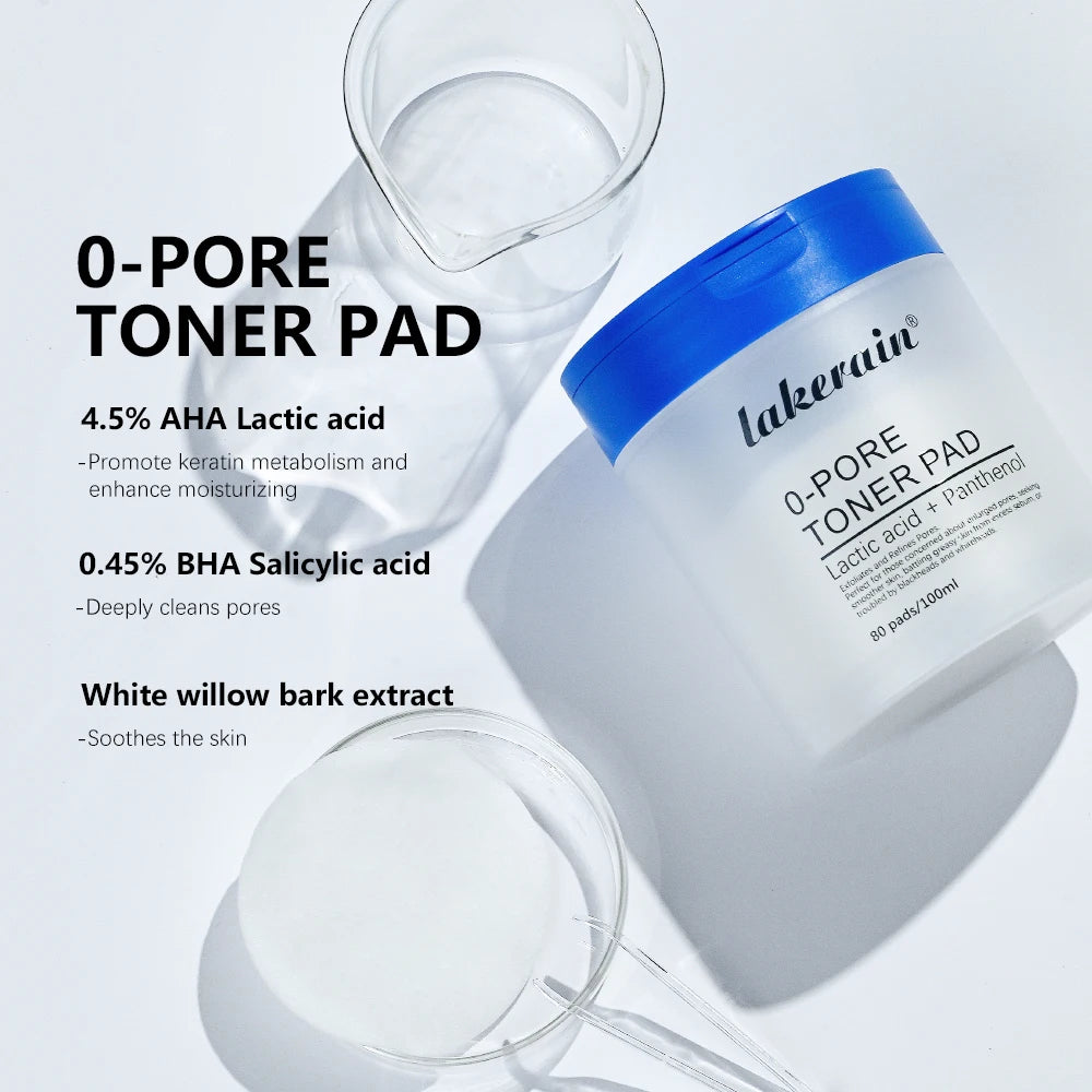 Pore Refining Toner Pad and Peptide Facial Serum Skin Care Set