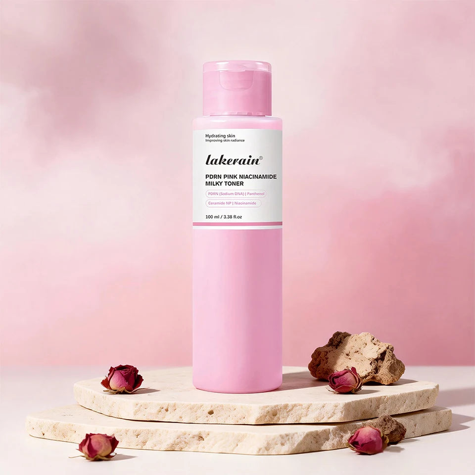 PDRN Niacinamide Toner Pink Facial Lotion for Hydrating Glowing Skin - 18