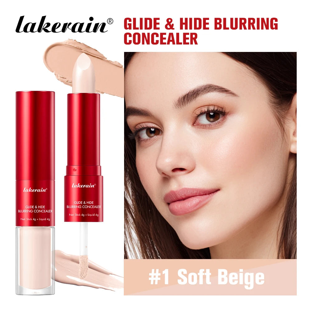 2 in 1 Blurring Concealer and Full Coverage Foundation Makeup