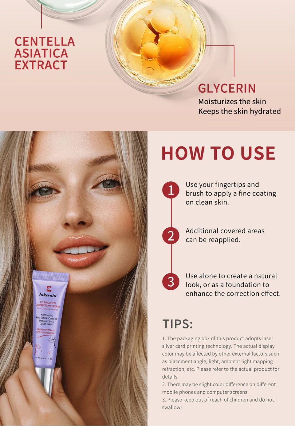 Color Correcting CC Cream Primer Face Makeup Base