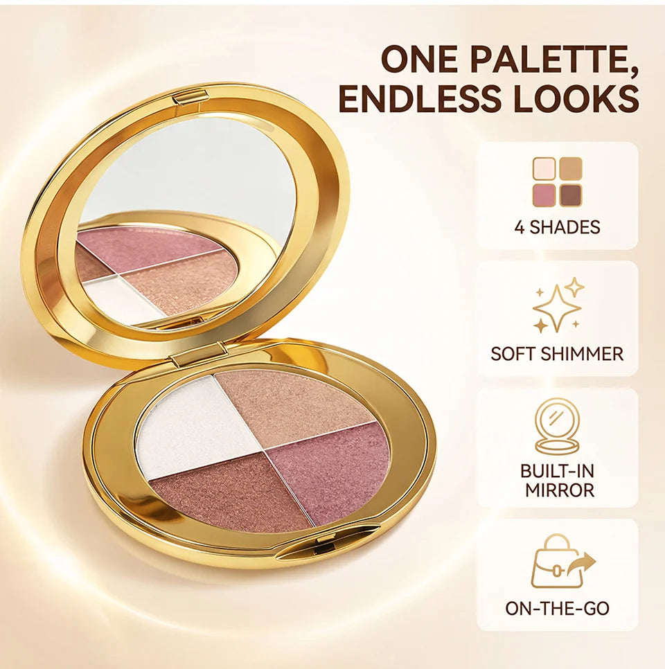 Highlighting Eye and Cheek Palette Shimmer Face Makeup Bronzer