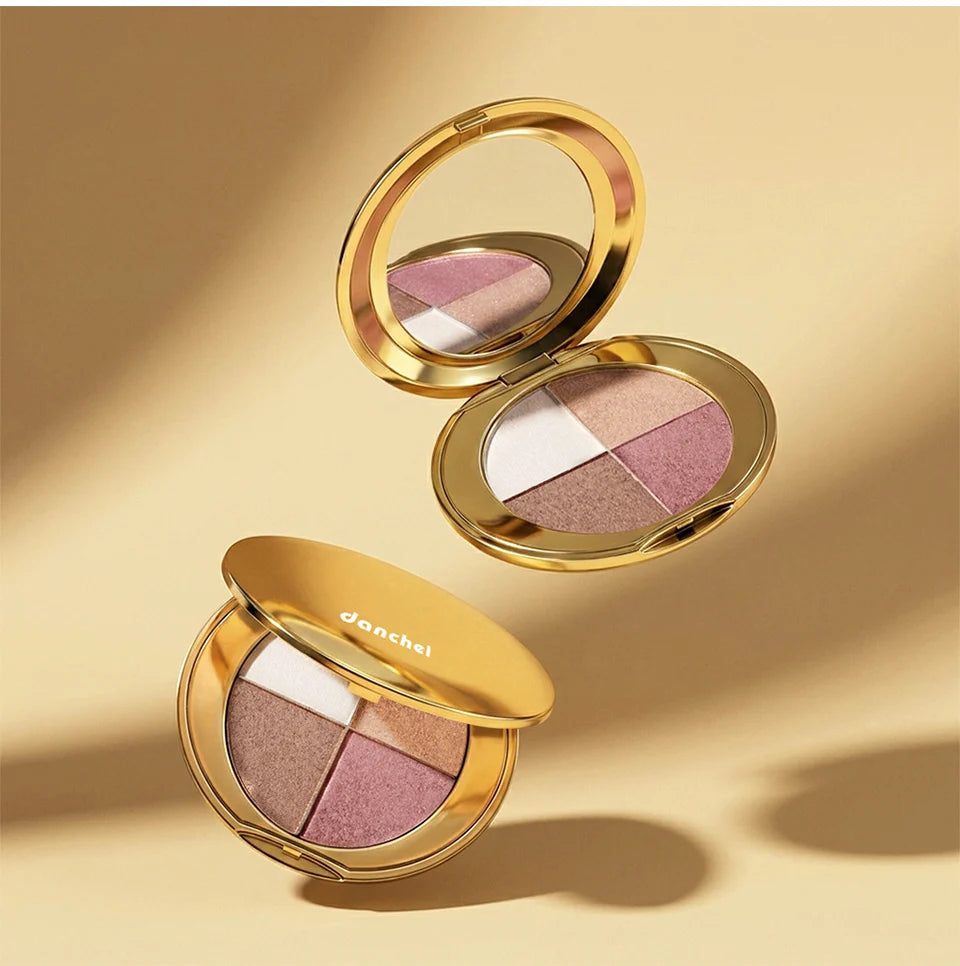 Highlighting Eye and Cheek Palette Shimmer Face Makeup Bronzer