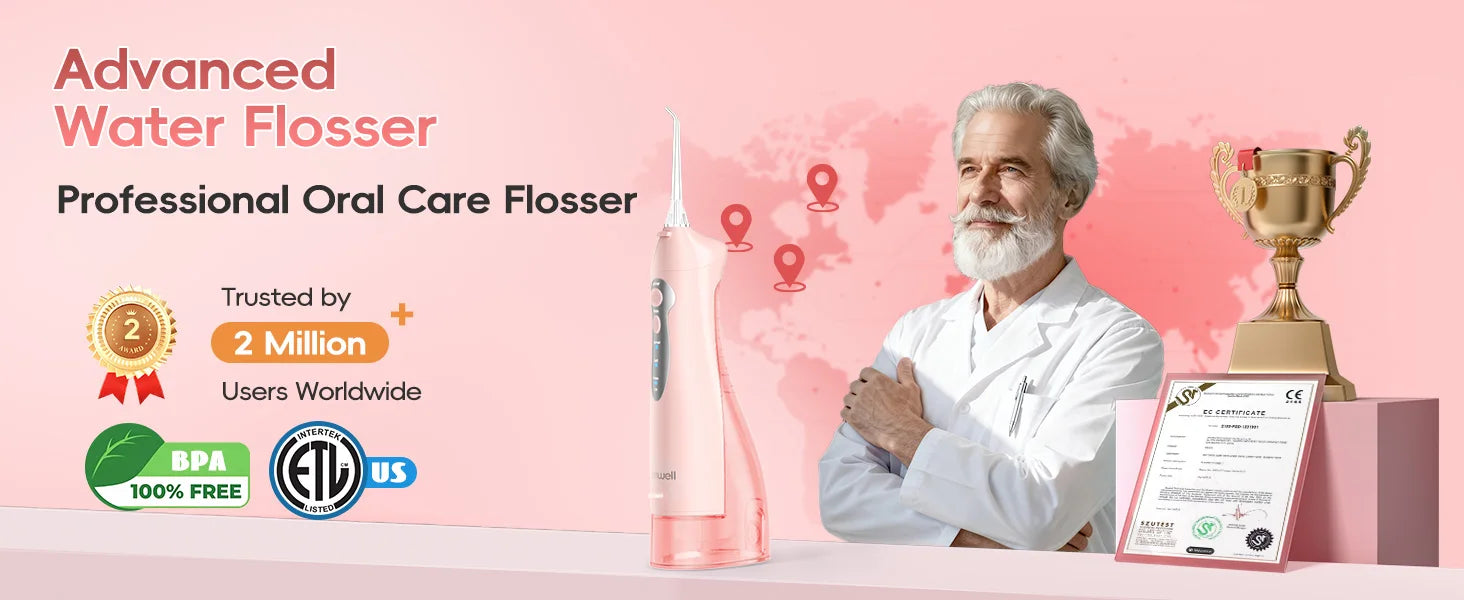 Portable Water Flosser Electric Oral Irrigator Teeth Cleaner - 7