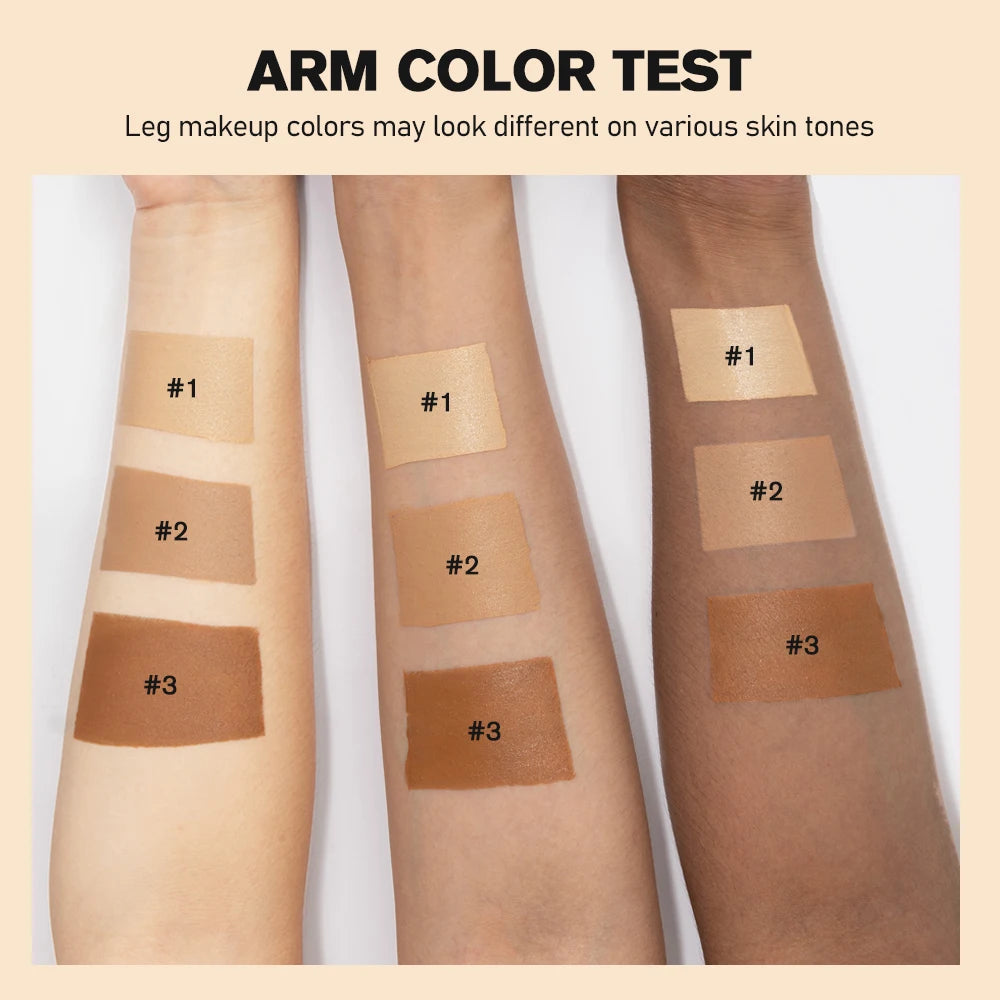 Waterproof Leg Makeup Lotion Body Foundation Airbrush Effect Cream