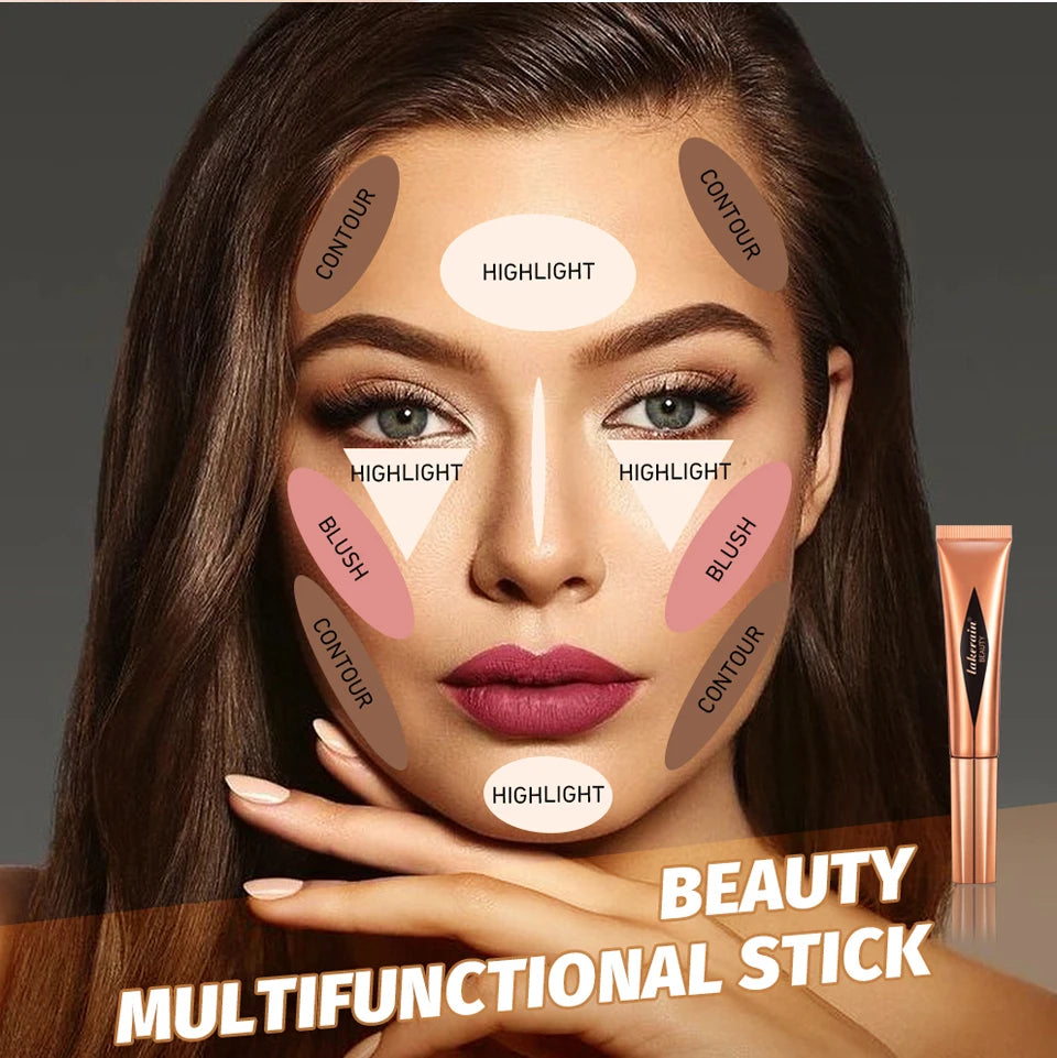 Liquid Face Contour Wand Stick Makeup Highlighter and Blusher