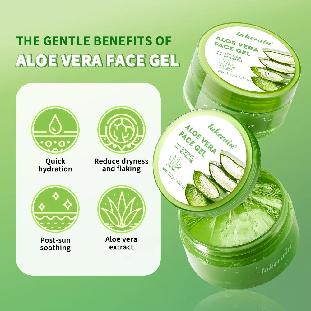 Aloe Vera Gel Moisturizing Soothing Hydrating Face Cream Skin Care - 3