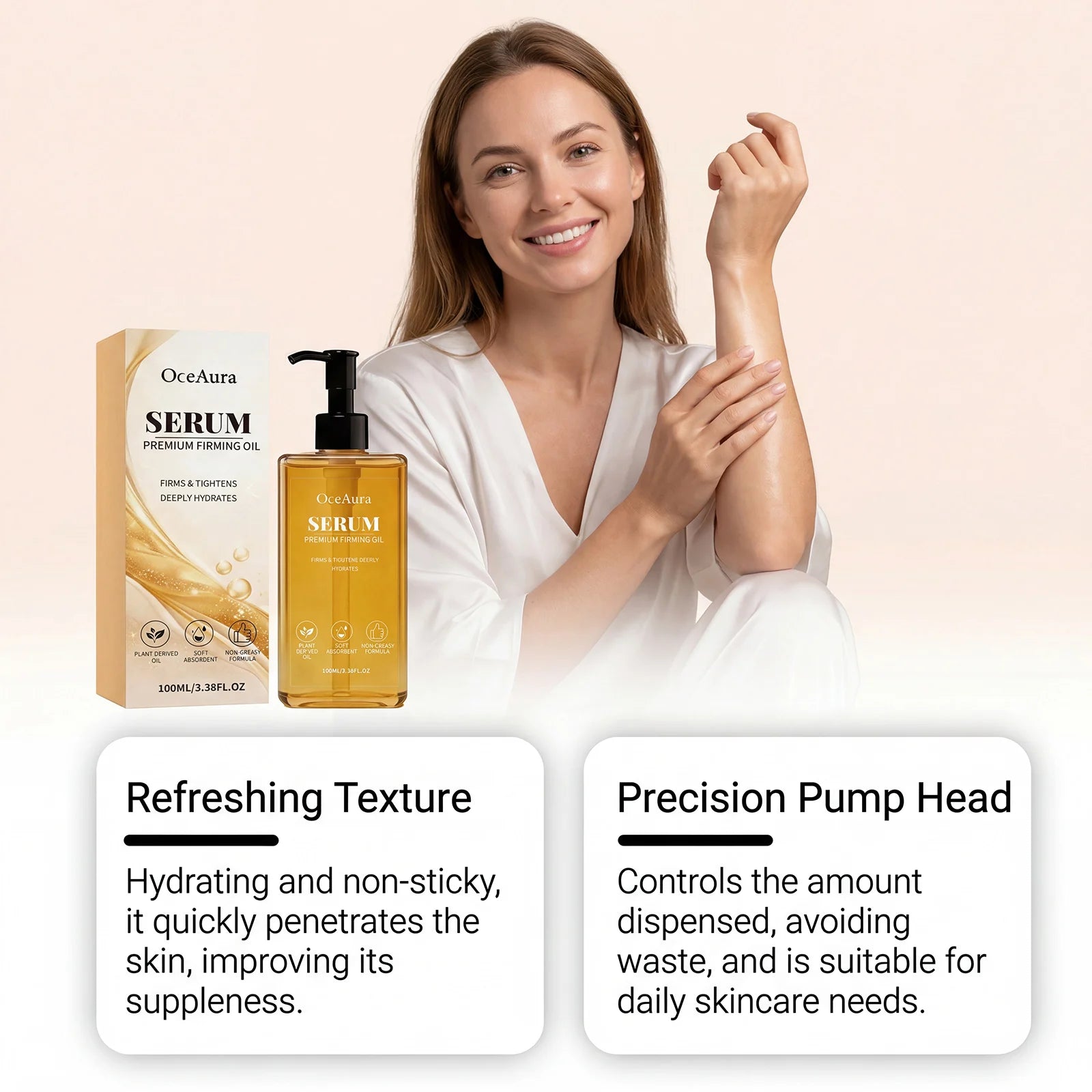 Firming Body Oil Skin Tightening Serum for Elasticity and Hydration - 9