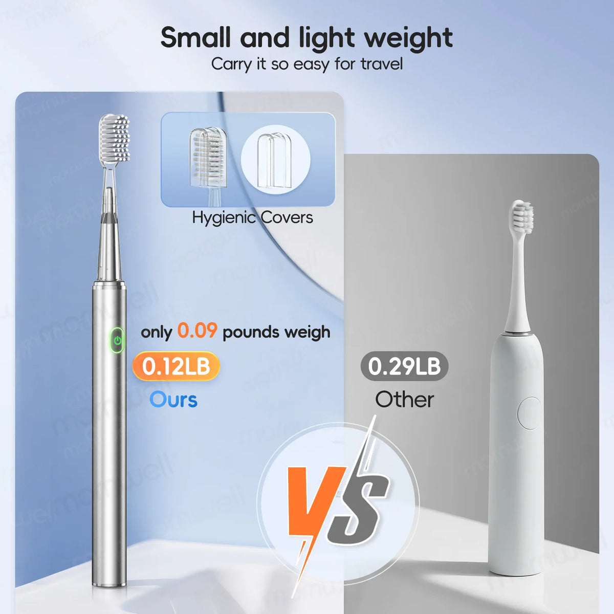 Rechargeable Electric Toothbrush Acoustic Wave Sonic Dental Cleaner