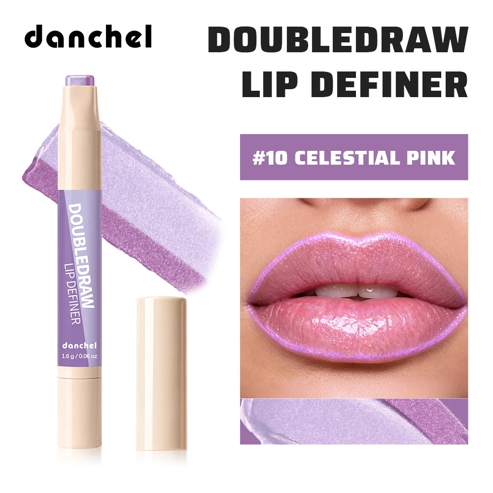 2 in 1 Lip Liner and Lip Gloss Matte Velvet Lipstick Pencil