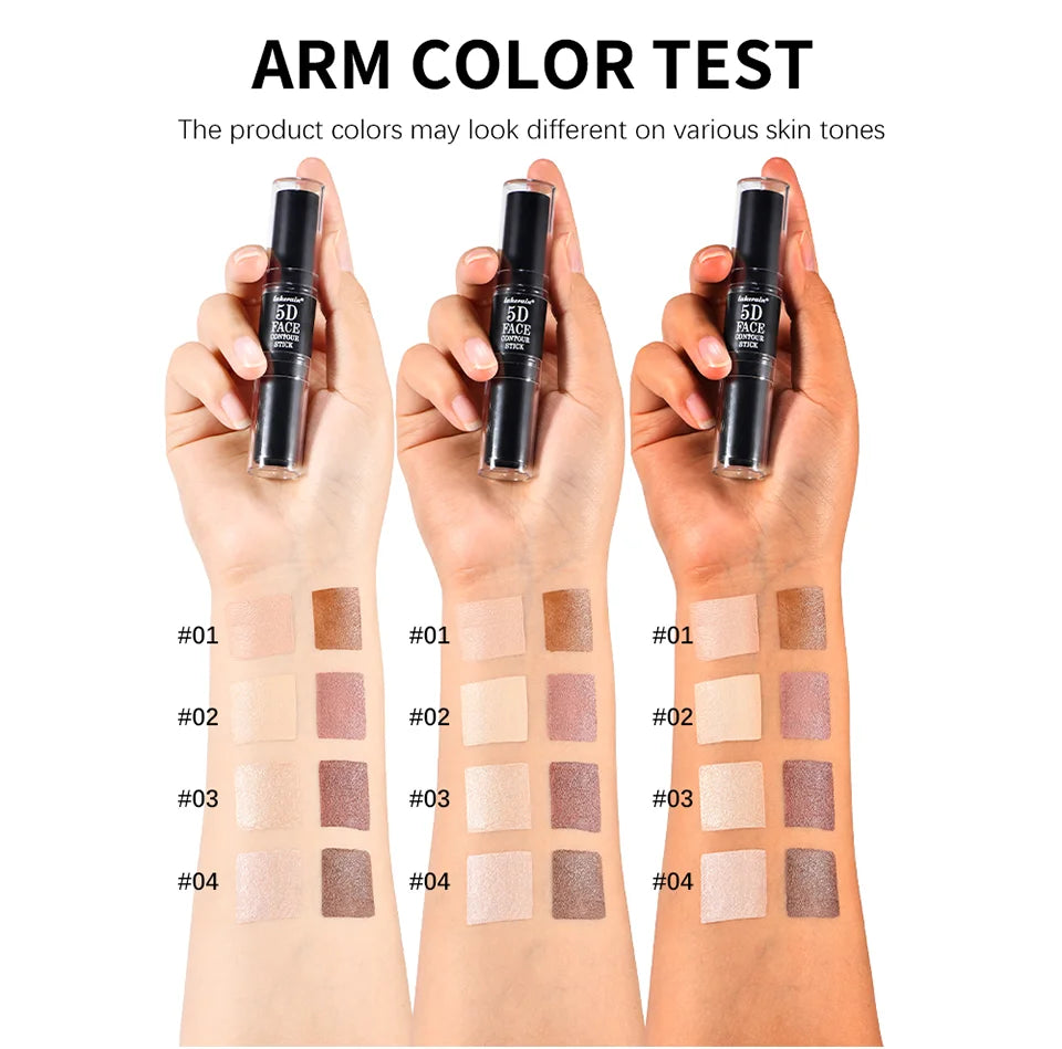 Dual Ended Contour Stick Bronzer and Highlighter Makeup Pen