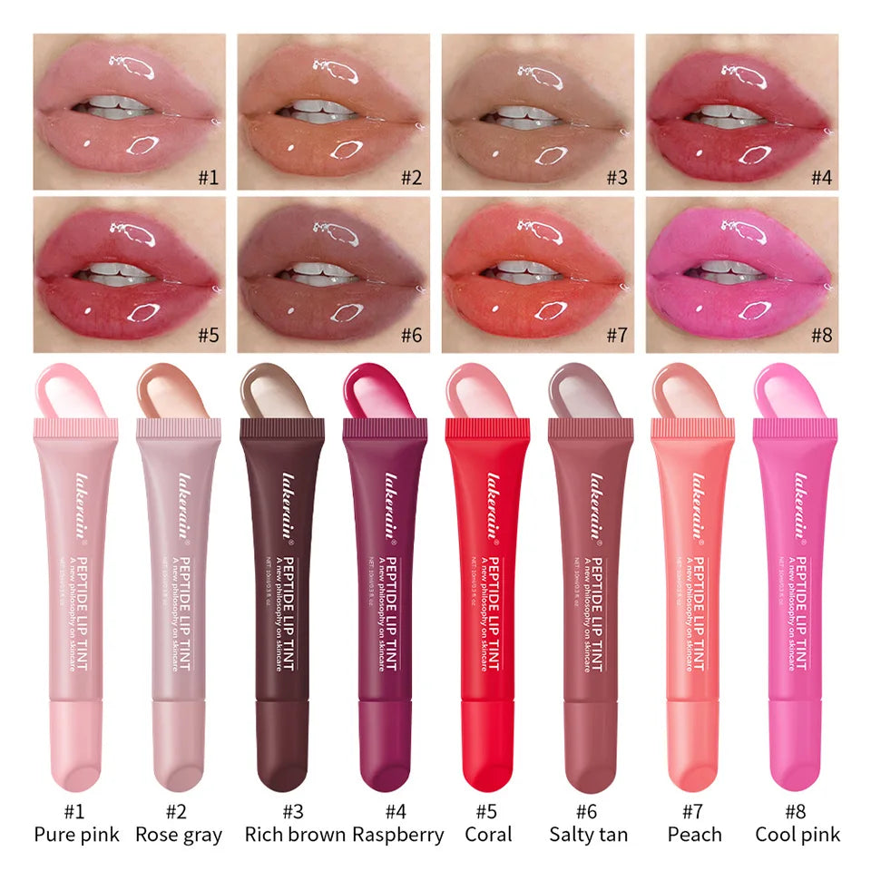 Peptide Lip Tint Moisturizing Lip Gloss Hydrating Tinted Balm