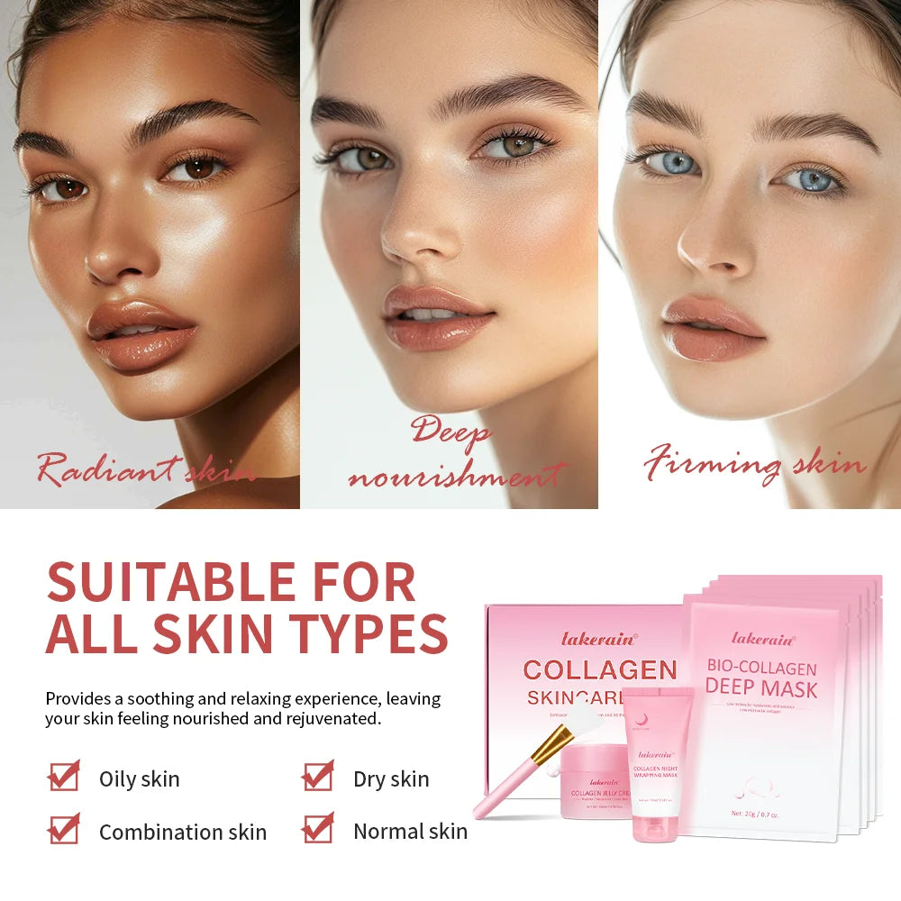 Collagen Skincare Set Facial Moisturizer Routine