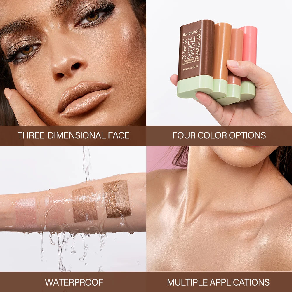 Contour Bronzer Stick and Face Highlighter Makeup Eraser - 5