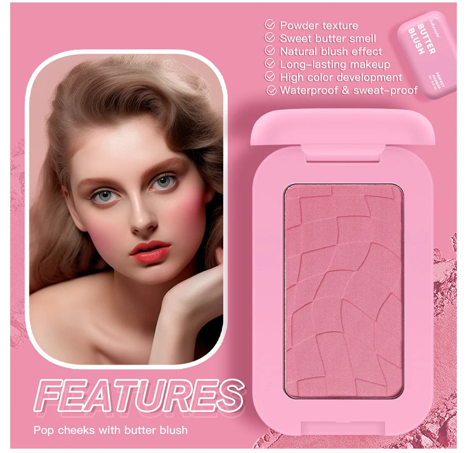 Butter Blush Palette Long Lasting Cream Cheek Makeup