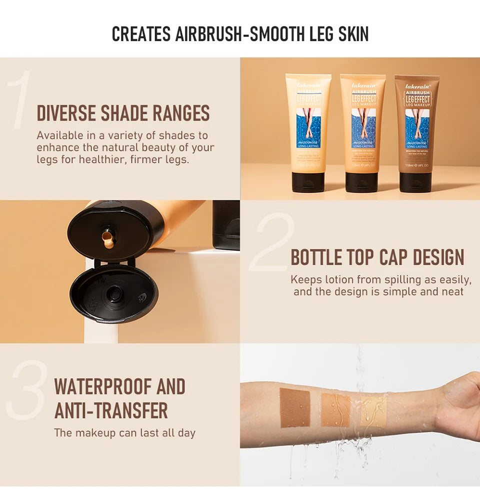 Leg Makeup Body Foundation and Body Concealer for Flawless Skin