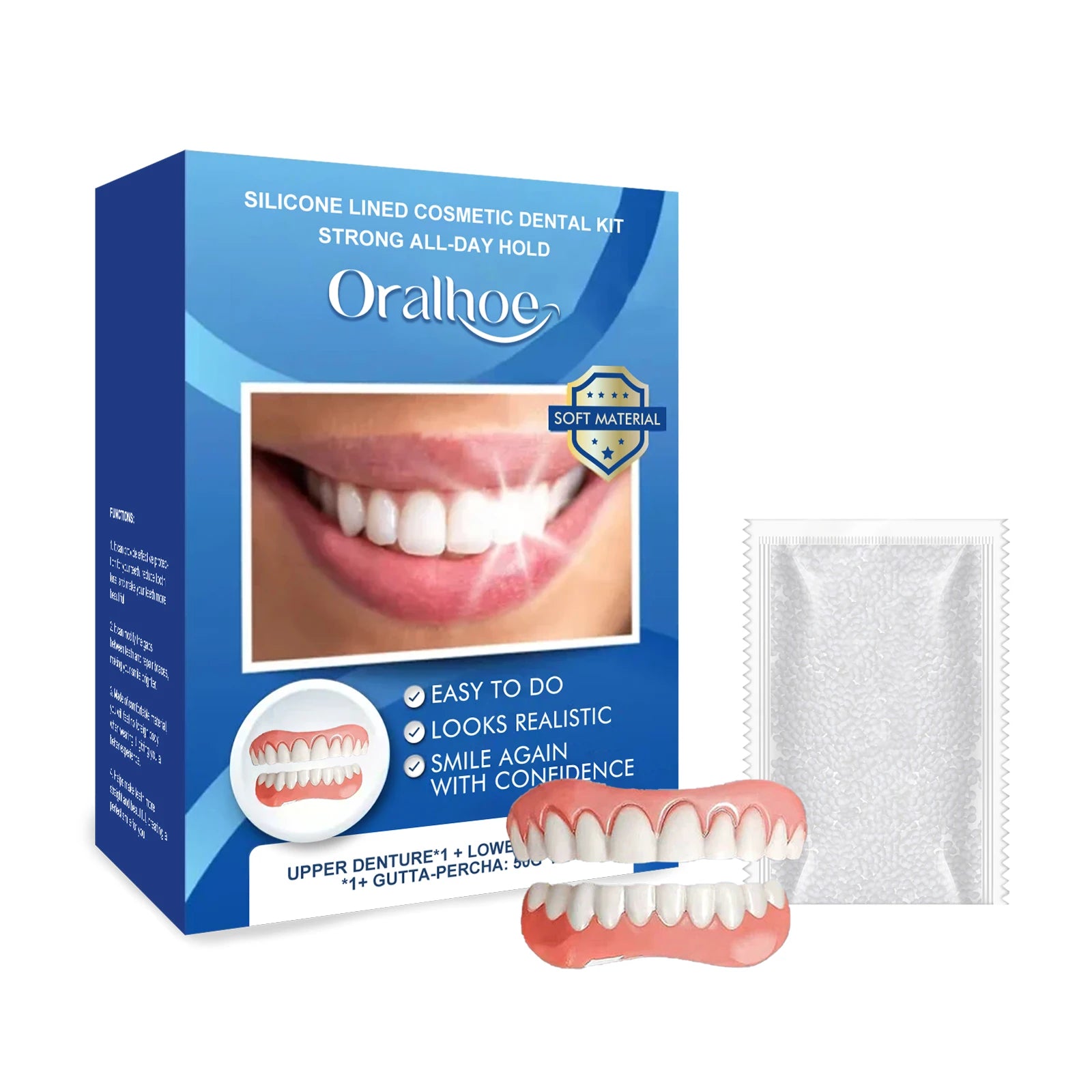 Cosmetic Dental Kit and Instant Smile Veneers for Natural Looking Teeth - 7
