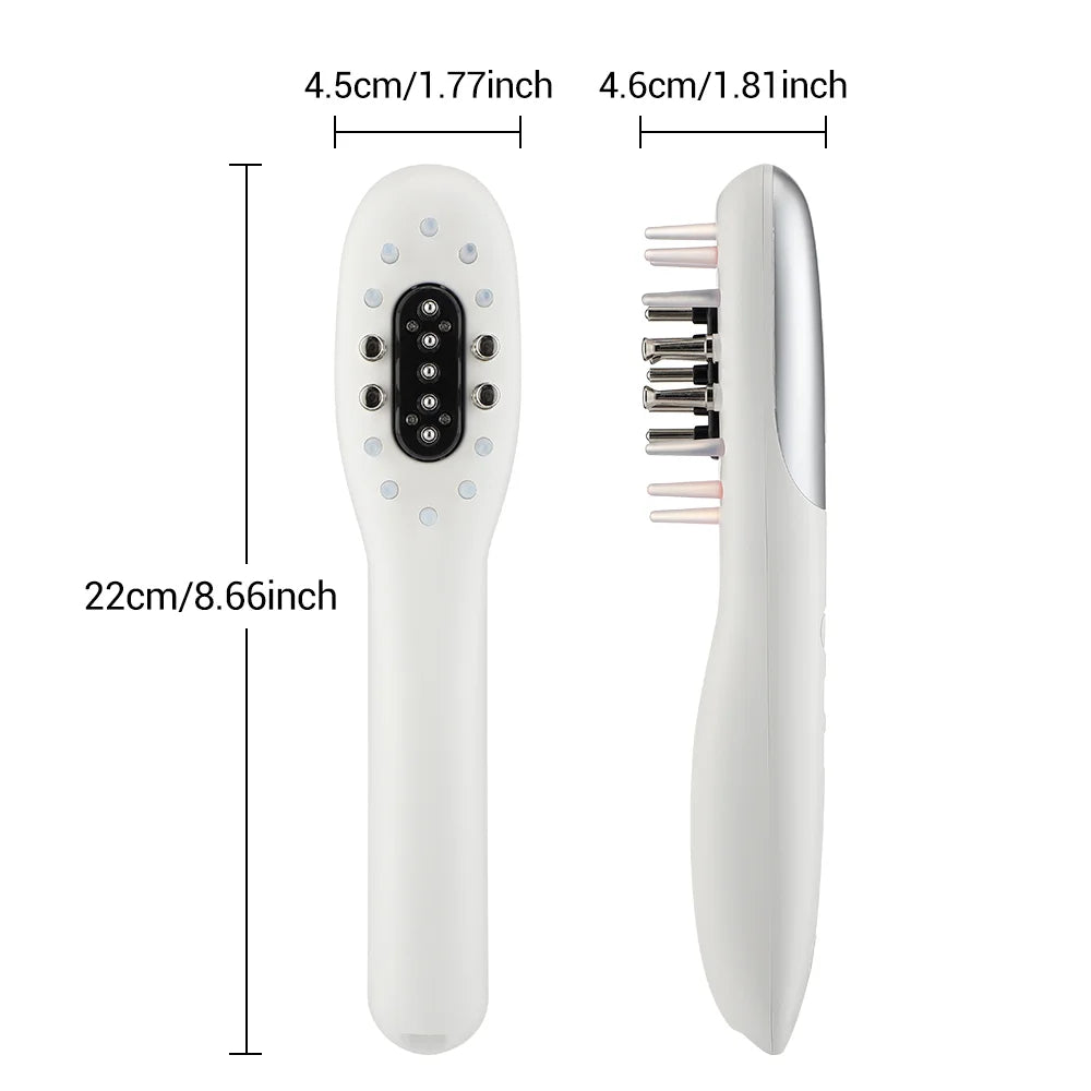 Electric Scalp Massager Comb Hair Growth Oil Applicator - 6