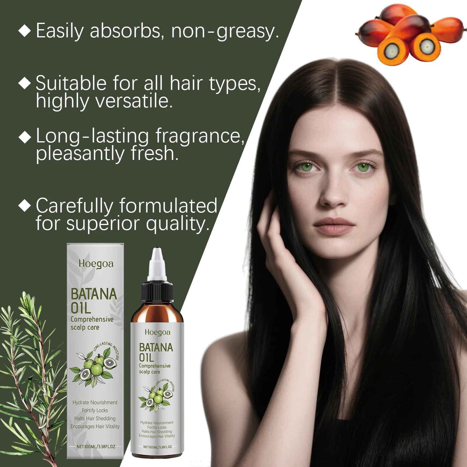 Batana Oil Hair Serum Scalp Treatment for Stronger Growth and Shine - 11