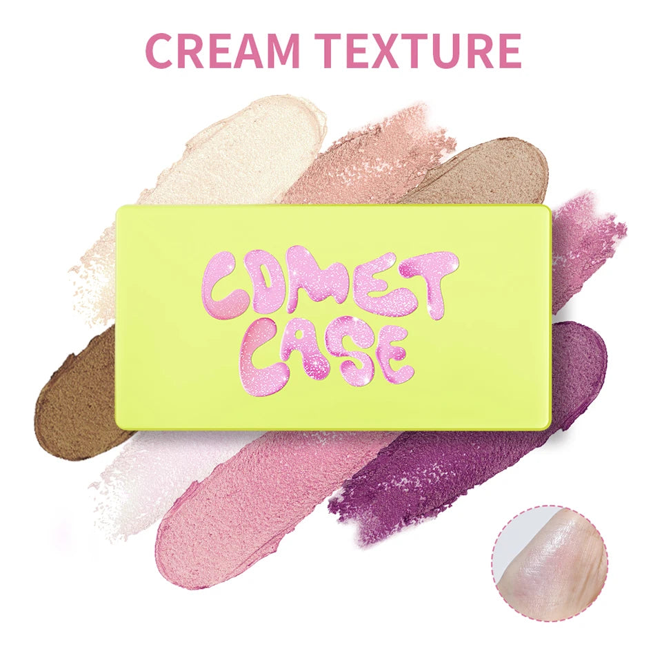 Cream Highlighter Palette and Face Bronzer Makeup Set