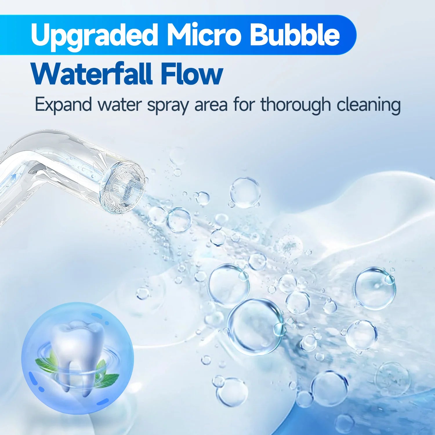 Portable Water Flosser Oral Irrigator Rechargeable Teeth Cleaner - 3