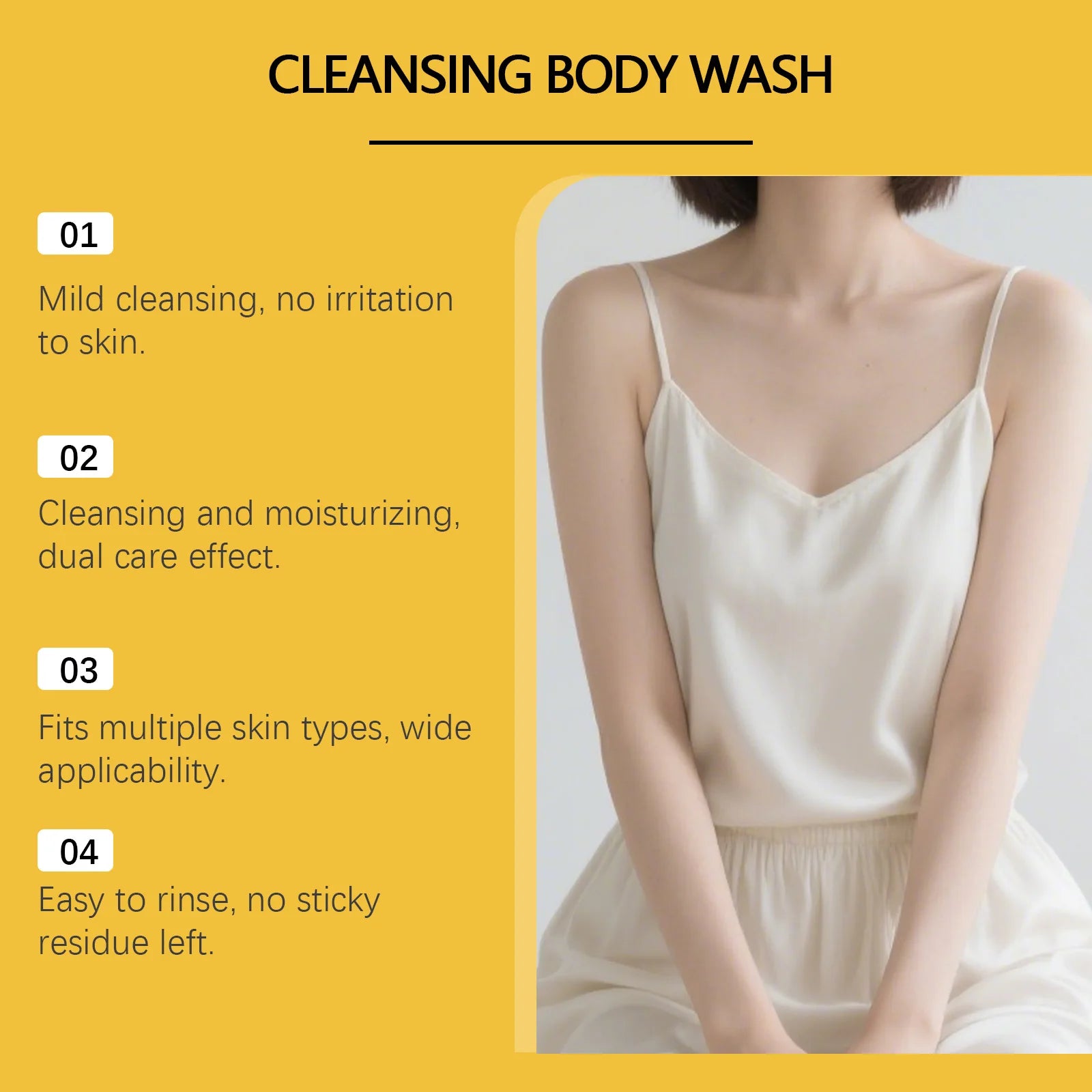 Mite and Blemish Body Wash Acne Control Refreshing Shower Gel - 10