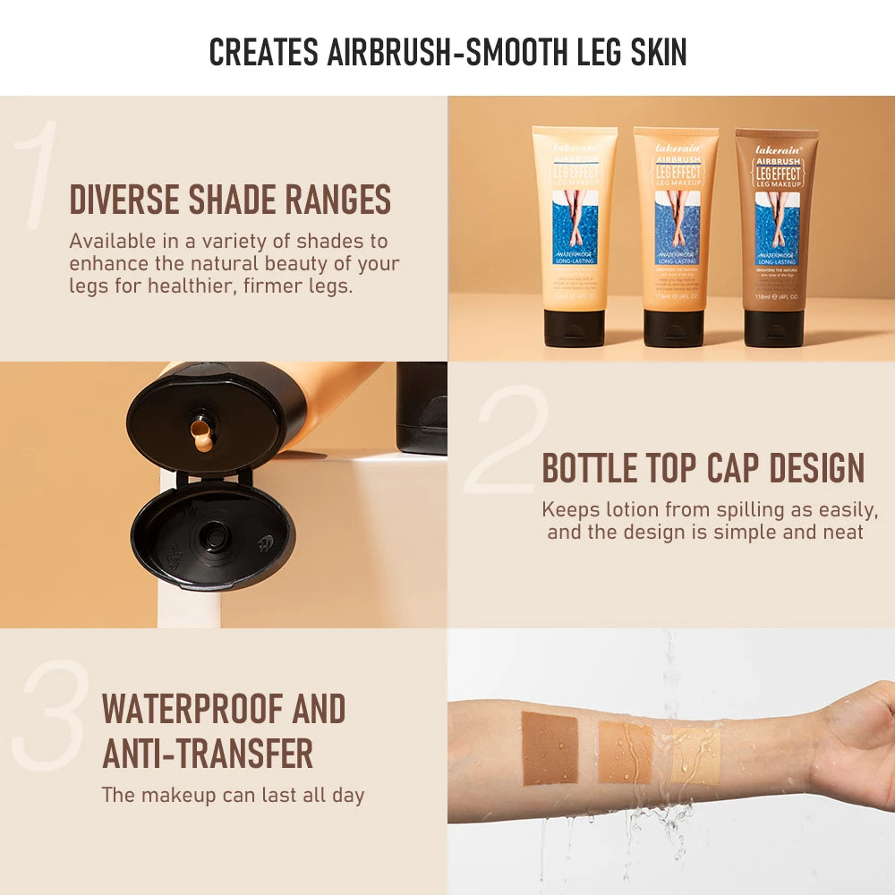 Leg Makeup Body Foundation and Body Concealer for Flawless Skin