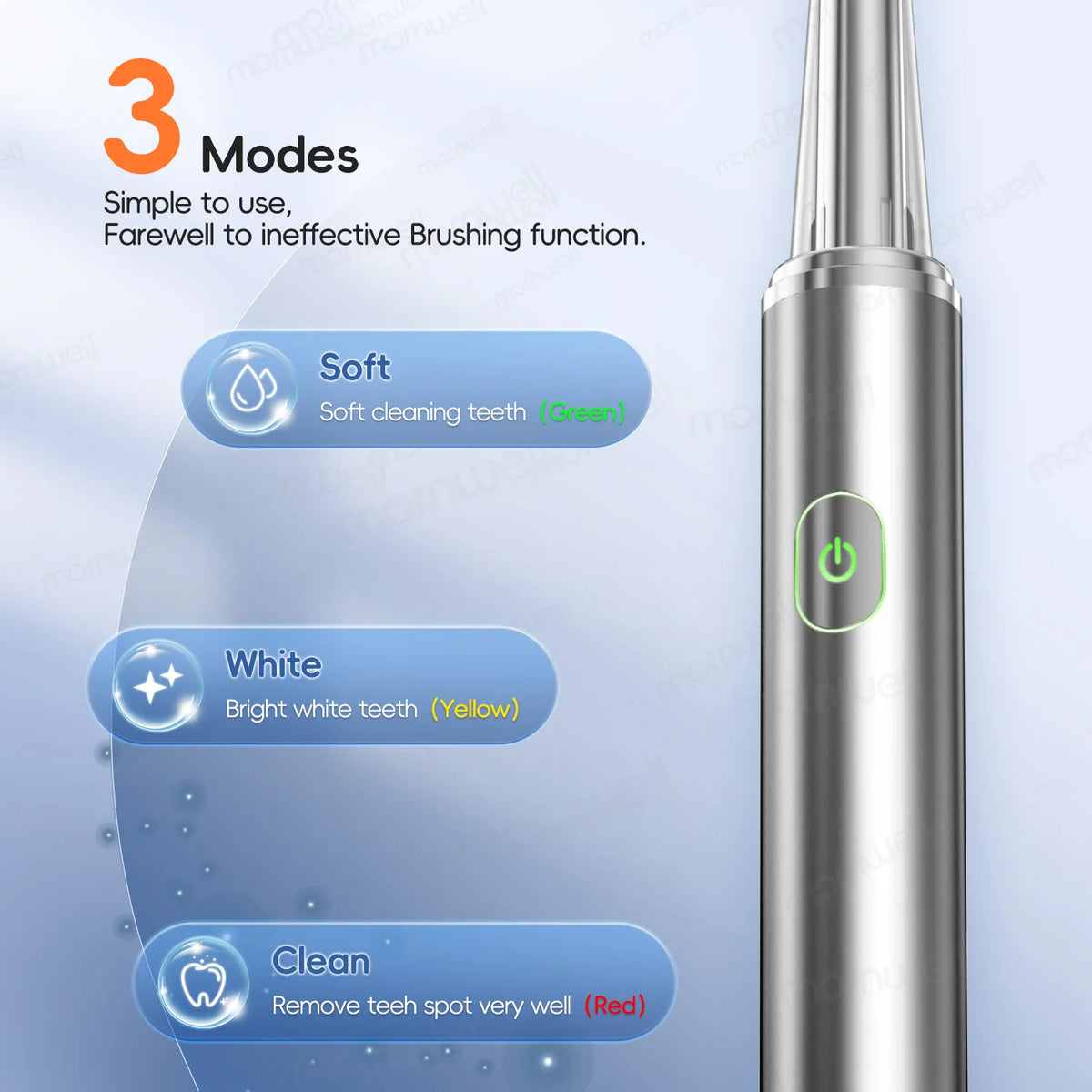 Rechargeable Electric Toothbrush Acoustic Wave Sonic Dental Cleaner