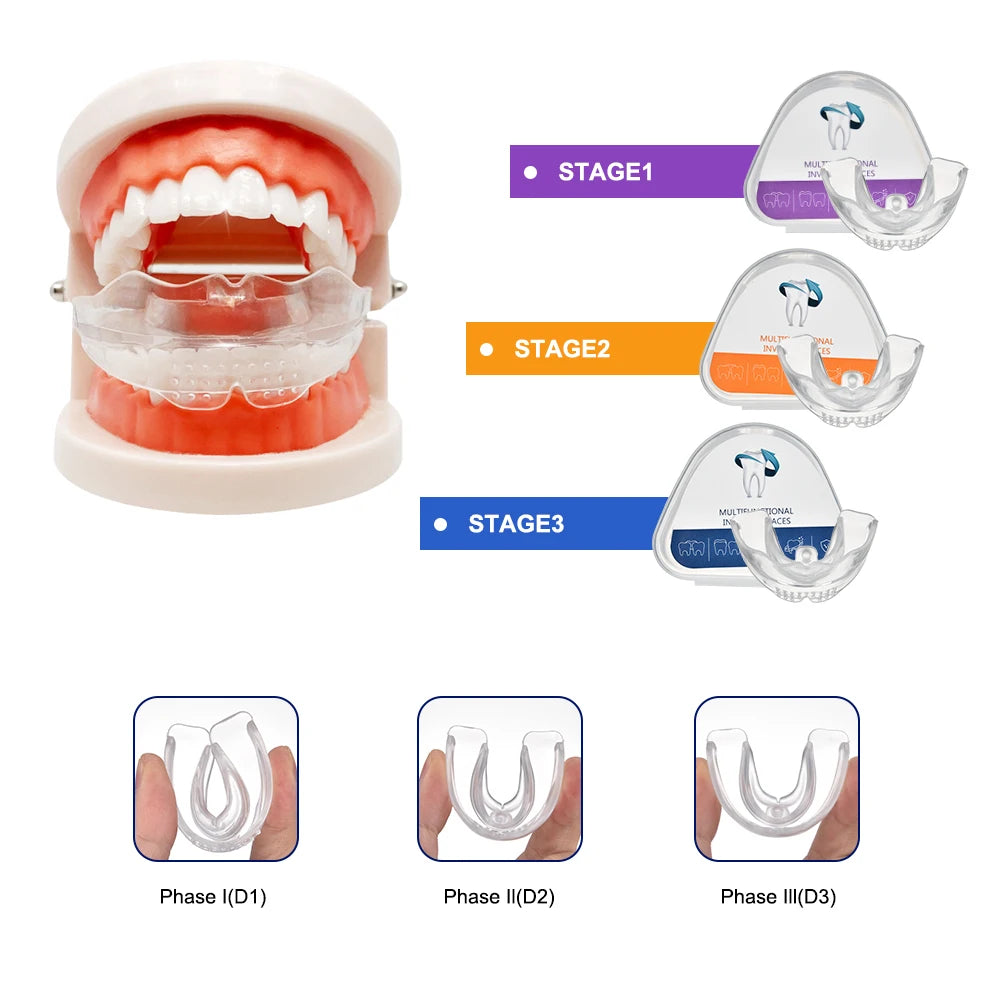 3 Stage Dental Braces Teeth Trainer Alignment Mouthpiece Straightener - 1