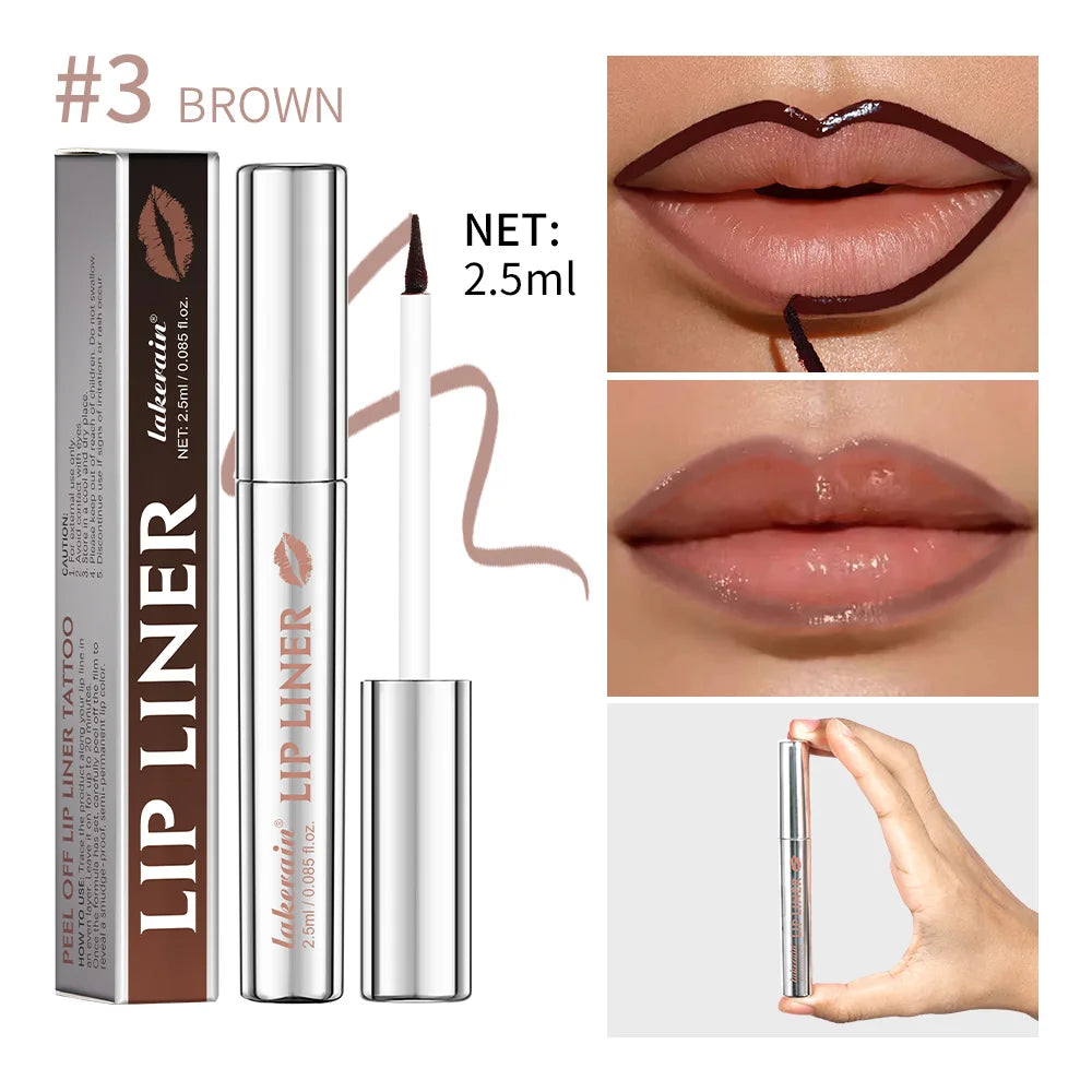 Peel Off Lip Liner Tattoo Lip Stain Waterproof Smudge Proof Liner - 26