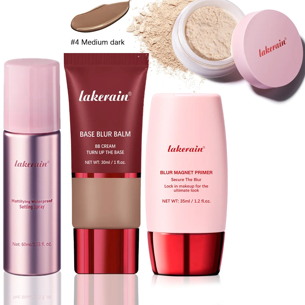 Professional Makeup Setting Kit Pore Blurring Face Base Set - 32