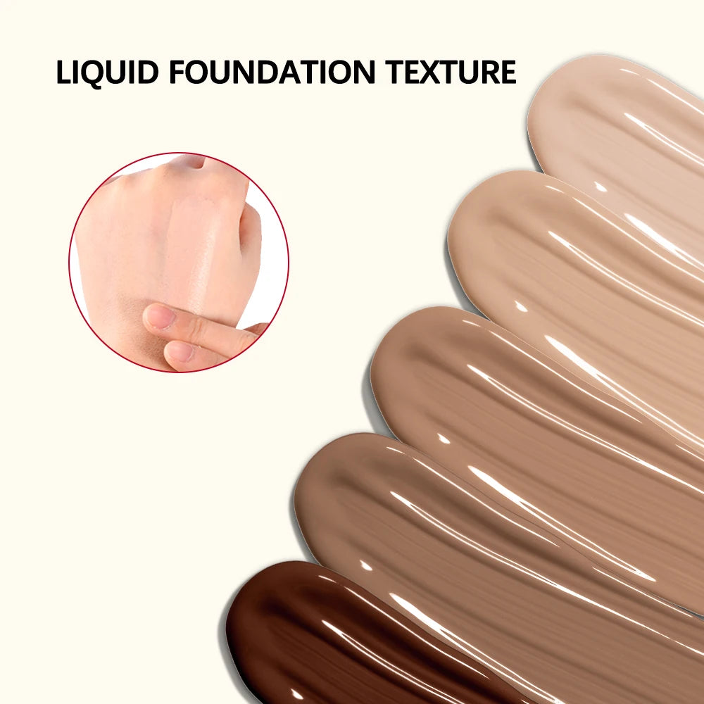 Liquid Foundation Matte Concealer BB Cream Long Lasting Face Makeup - 5