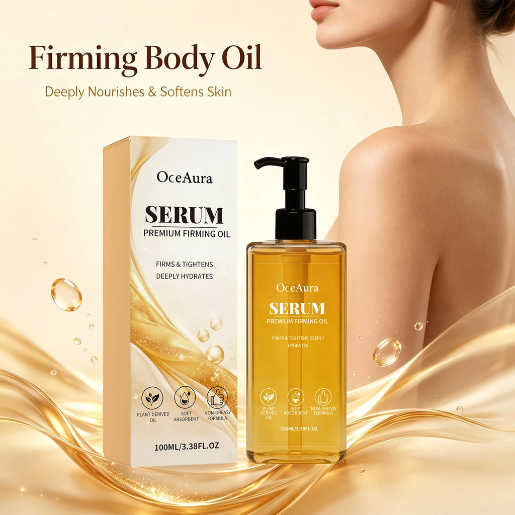 Firming Body Oil Skin Tightening Serum for Elasticity and Hydration