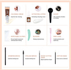 Eyelash and Brow Tint Kit Waterproof Eyebrow Dyeing Set