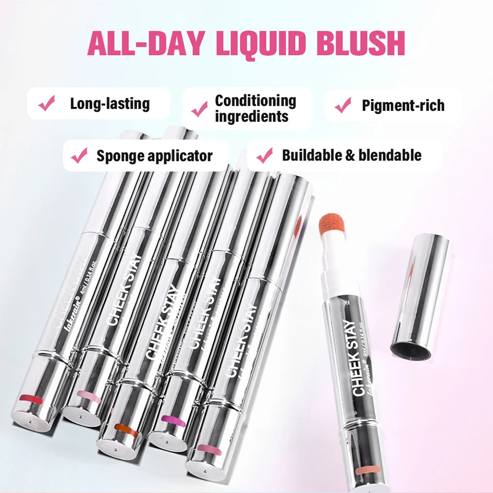 Liquid Blush Stick Sponge Tip Face Makeup Blusher