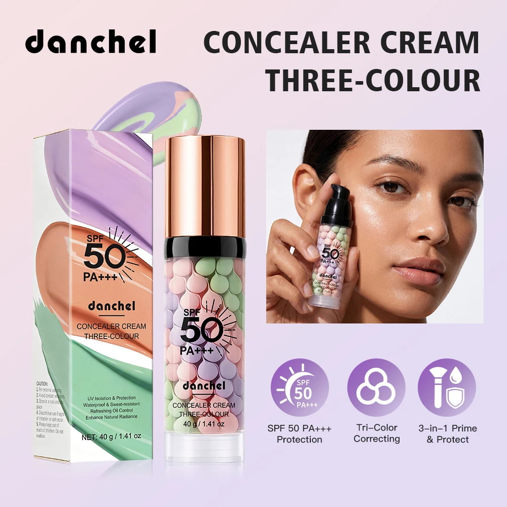 3 in 1 Color Correcting Primer SPF 50 Makeup Base and Sunscreen