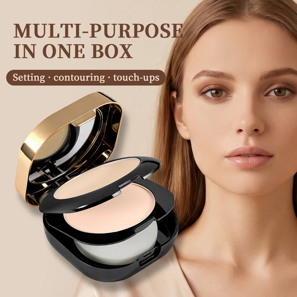 Pressed Powder Oil Control Face Setting Powder - 2