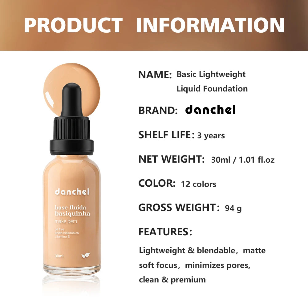 Basic Liquid Foundation Matte Face Makeup Base - 17
