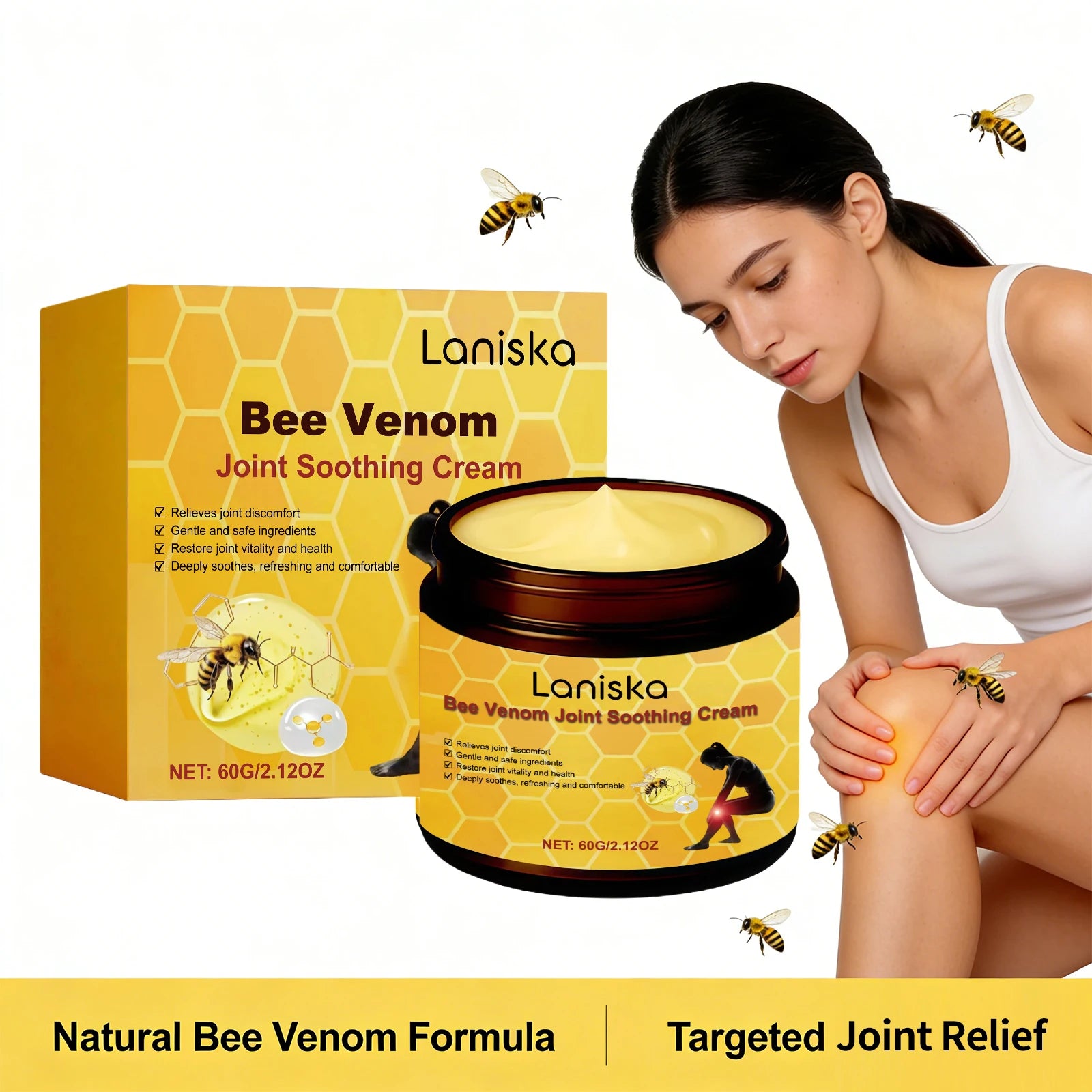 Bee Venom Joint Soothing Cream Muscle Recovery Massage Rub - 11