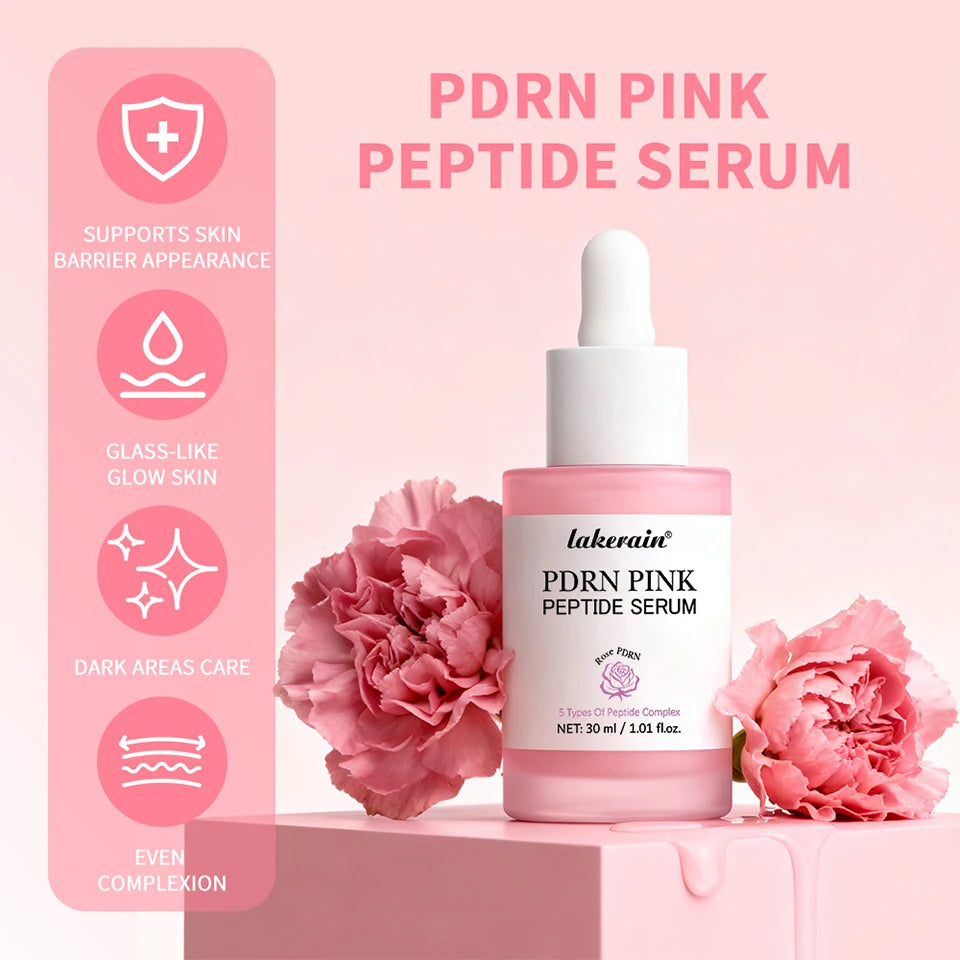 PDRN Pink Peptide Serum and Collagen Balm Set Hydrating Skin Care