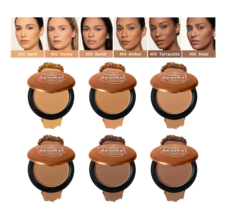 Matte Bronze Pressed Powder Contour and Setting Face Powder - 8