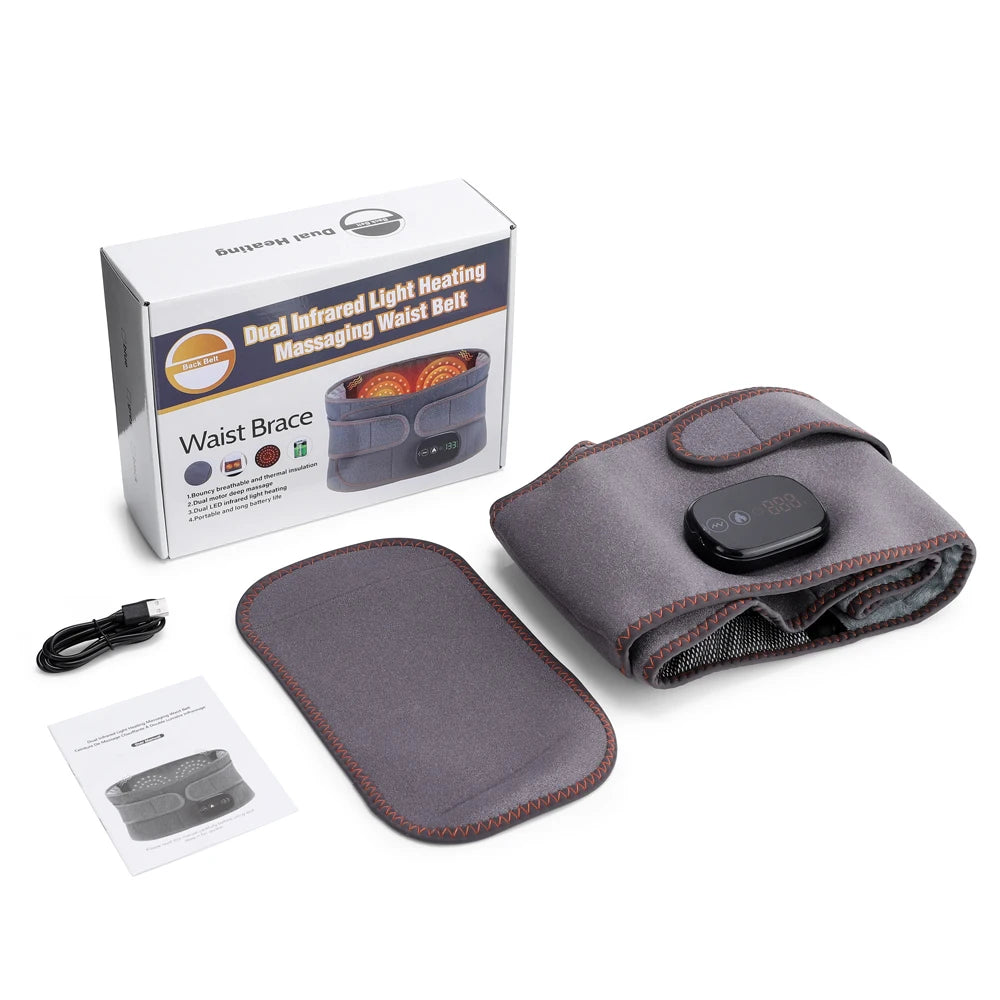 Heated Waist Massager and Back Vibration Belt
